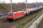 Am 17.12.2020 fuhr die 187 111-0 von DB Cargo Deutschland AG, von Stendal   in Richtung Salzwedel .