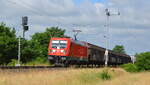 Am 22.05.2021 fuhr die 187 167 von DB Cargo Deutschland AG, aus Richtung Salzwedel und fuhr weiter in Richtung Stendal .