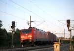 Am 4.06.2014 kam die 189 009-4 von der DB aus Richtung Stendal und fuhr nach Wittenberge.