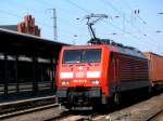 Am 9.06.2014 kam die 189 013-6 von der DB aus Richtung Magdeburg nach Stendal und fuhr weiter in Richtung Salzwedel.