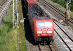 Am 12.06.2014 kam die 189 012-8 von der DB aus Richtung Stendal und fuhr nach Wittenberge.