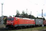 Am 13.06.2014 kam die 189 003-7 von der DB aus Richtung Salzwedel durch Stendal und Fuhr weiter in Richtung Magdeburg.