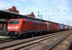 Am 18.06.2014 kam 189 004-5 von der DB aus Richtung Magdeburg nach Stendal und fuhr weiter in Richtung Wittenberge.