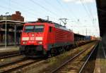 Am 19.07.2014 kam die 189 005-2 von der DB aus Richtung Magdeburg nach Stendal und fuhr weiter in Richtung Wittenberge.