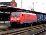 Am 16.08.2014 kam die 189 009-4 von der DB aus Richtung Magdeburg nach Stendal und fuhr weiter in Richtung Hannover .