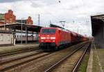 Am 13.04.2015 kam die 189 011-0 von der DB aus Richtung Magdeburg nach Stendal und fuhr weiter in Richtung Wittenberge .