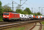 Am 18.05.2017 kam die 189 008-6 von der DB Cargo Deutschland AG, aus Richtung Magdeburg nach Niederndodeleben und fuhr weiter in Richtung Braunschweig .