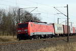 -br-6-189-db-es-64-f4/604103/am-21032018-kam-die-189-057-3 Am 21.03.2018 kam die 189 057-3 von DB Cargo Deutschland AG, aus Richtung Stendal und fuhr weiter in Richtung Wittenberge .