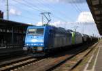 Am 24.05.2014 kam die 185 522-0 von der ITL und die 185.CL 005 von der CAPTRAIN Richtung Magdeburg nach Stendal und fuhr weiter in Richtung Salzwedel. 