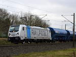 Am 08.01.2021 kam die 187 312-4 von Raildox GmbH & Co. KG,( Railpool GmbH,) aus Richtung Stendal und fuhr weiter in Richtung Wittenberge .