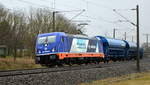Am 11.03.2021 kam die 187 317-3 von Raildox GmbH & Co. KG, aus Richtung Stendal und fuhr weiter in Richtung Wittenberge .