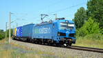 Am 14.06.2021 kam die  192 011-5 von der TXL - TX Logistik AG, ( NRAIL ) aus Richtung Wittenberge und fuhr weiter in Richtung Stendal .