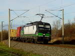 Am 28.12.2020 kam die 193 830-7  von der  TXL - TX Logistik AG, ( ELL) aus Richtung Wittenberge und fuhr weiter in Richtung Stendal .