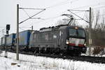 Am 02.02.2021 kam die 193 710-1   von der Mercitalia Rail S.r.l., ( MRCE) aus Richtung Wittenberge und fuhr weiter in Richtung Stendal .
