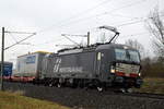 Am 04.02.2021 kam die 193 709-3  von der Mercitalia Rail S.r.l., ( MRCE) aus Richtung Wittenberge und fuhr weiter in Richtung Stendal .
