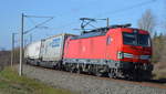 Am 19.02.2021 kam die 193 346-4  von DB Cargo Deutschland AG, aus Richtung Wittenberge und fuhr weiter in Richtung Stendal .