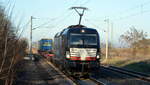 Am 02.03.2021 kam die 193 705-1  von der Mercitalia Rail S.r.l., ( MRCE Dispolok) aus der Richtung Stendal nach Demker und fuhr weiter in Richtung Magdeburg .