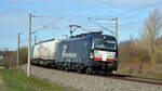 Am 29.03.2021 kam die 193 709-3 von der Mercitalia Rail S.r.l., ( MRCE Dispolok) aus Richtung Wittenberge und fuhr weiter in Richtung Stendal .