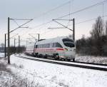 Am 30.12.2014 kam ein ICE aus Richtung Wittenberge und fuhr weiter in Richtung Stendal .