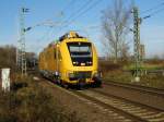 Am 17.11.2014 kam die 711 108-1 von der DB aus Richtung Wittenberge nach Borstel bei Stendal und fuhr weiter nach Stendal .