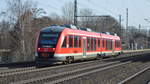 Am 25.02.2021 kam die 648 754 von DB   aus Richtung Magdeburg nach Niederndodeleben und fuhr weiter in Richtung Braunschweig .