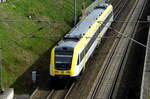 Am 04.04.2017 kam die 612 105-7 von der DB Regio aus Richtung Braunschweig  nach Stendal .