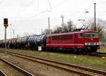 Am 29.03.2017 kam die 250 137-7 von der   LEG - Leipziger Eisenbahnverkehrsgesellschaft mbH, aus Richtung Magdeburg nach Stendal und fuhr weiter in Richtung Braunschweig .