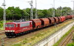 Am 27.06.2017 kam die 155 103-5 von der  CLR - Cargo Logistik Rail-Service GmbH, aus Richtung Stendal und fuhr weiter in Richtung Salzwedel .