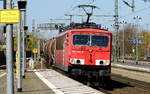 Am 17.04.2019 kam die 155 134-0 von DB Cargo Deutschland AG, (Railpool GmbH, ) aus Richtung Hamburg nach Wittenberge und fuhr weiter in Richtung nach Berlin .