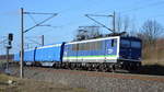 Am 26.02.2021 fuhr die 155 045-9 von der IntEgro Verkehr GmbH,- PRESS von Borstel nach Stendal .