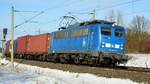 Am 11.02.2021 kam die  140 047-9 von METRANS (PRESS) aus Richtung Wittenberge und fuhr weiter in Richtung Stendal .