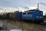 Am 17.02.2021 kam die 140 047-9 von METRANS (PRESS)  aus der Richtung Magdeburg nach Demker und fuhr weiter in Richtung Stendal .