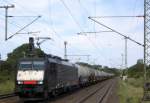 Am 3.06.2014 kam die E 198 289 von der MRCE  aus der Richtung Helmstedt nach Wefensleben und fuhr weiter in Richtung Magdeburg .