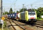 Am 1.08.2014 kam die 189 202-5 von der ERS Railways (MRCE)  aus Richtung Braunschweig nach Niederndodeleben und fuhr weiter in Richtung Magdeburg .