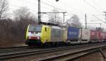 Am 15.02.2015 kam die 189 202 von der ERS Railways ( MRCE dispolok ) aus Richtung Magdeburg nach Niederndodeleben und fuhr weiter in Richtung Braunschweig .
