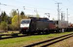 Am 16.04.2015 kamen die 189 209 von der Rurtalbahn Cargo (MRCE dispolok)  und die 185 684-8   von der Rurtalbahn Cargo (Railpool) aus Richtung Hannover nach Stendal und fuhr weiter in Richtung