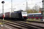 Am 22.04.2015 kam die 189 200 von der Freightliner -ERS Railways ( MRCE dispolok ) aus Richtung Magdeburg nach Stendal und fuhr weiter in Richtung Hannover .