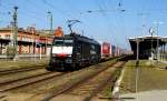 Am 23.04.2015 kam die 189 201 von der Freightliner -ERS Railways ( MRCE dispolok ) aus Richtung Magdeburg nach Stendal und fuhr weiter in Richtung Hannover .