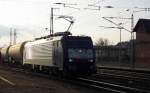 Am 19.03.2016 kam die   189 209 von der Rurtalbahn Cargo (MRCE Dispolok) aus Richtung Hannover nach Stendal und fuhr weiter in Richtung Berlin .