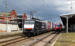 Am 28.04.2016 kam die  189 201 von der ERS Railways ( MRCE dispolok ) aus Richtung Magdeburg nach Stendal und fuhr weiter in Richtung Hannover .