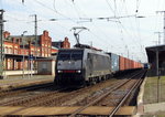 Am 16.09.2016 kam die 189 454-2 von der DB Cargo (MRCE Dispolok)  aus Richtung Magdeburg nach Stendal und fuhr weiter in Richtung Hannover.