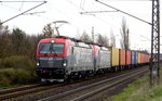 Am 06.04.2016 kamen die EU46-505 (5370 017-3) und die EU46-502 ( 5370 014-0 ) von der PKP Cargo  aus Richtung Magdeburg und fuhr nach Stendal .