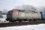 Am 13.02.2021 kam die  EU46-516 ( 51 5370 029-8 ) von der PKP Cargo  aus Richtung Stendal und fuhr weiter in Richtung Wittenberge .