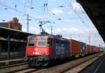 Am 25.05.2014 kam die 421 385-6 von der SBB CARGO aus der  aus Richtung Magdeburg nach Stendal und fuhr weiter in Richtung Wittenberge.