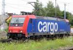 Am 24.07.2014 Rangierfahrt von die 482 036-1 von der SBB Cargo in Stendal.