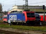 Am 12.10.2014 kam die 482 036-1 von der SBB Cargo aus Richtung Berlin nach Stendal.